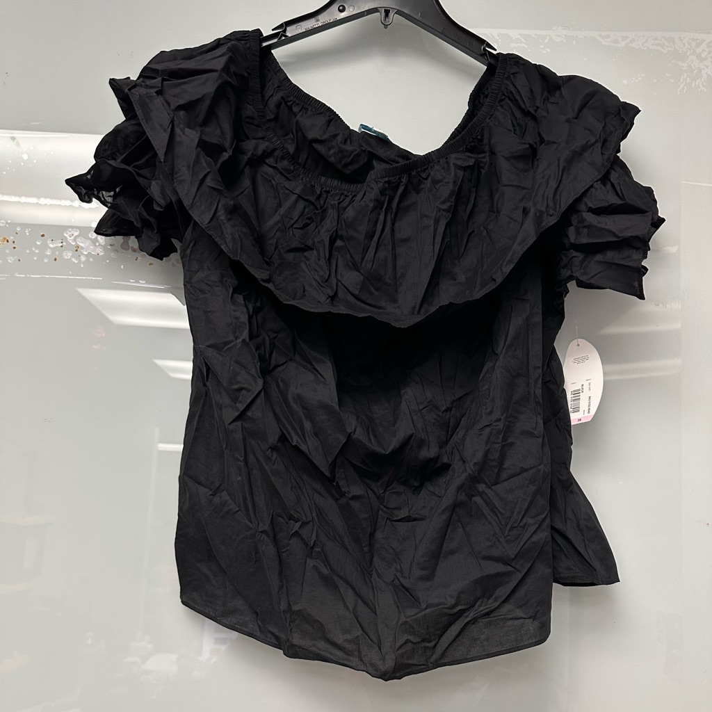 Boutique Brand Women's Off The Shoulder Blouse In Black New With Tags Size 3x